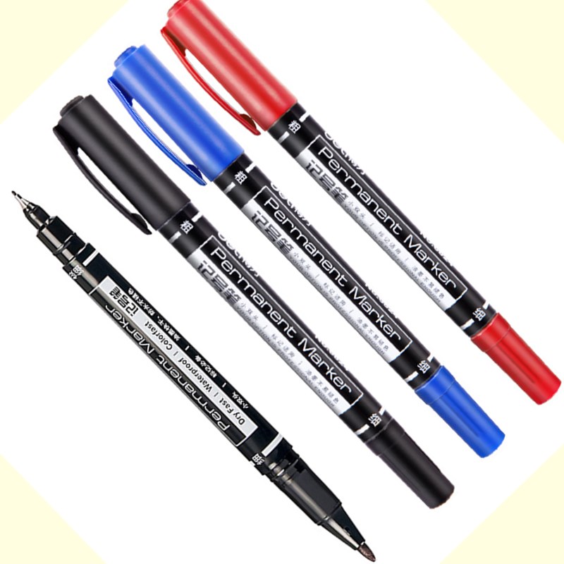 Deli 0.5mm/1mm Dual Tip Dry Fa - Fabric Marking Pen ulasan dan harga
