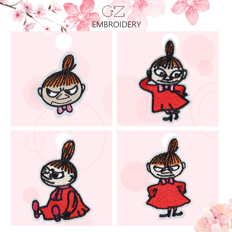 Moomin Cute Cartoon Embroidere - Iron On Patch ulasan dan harga