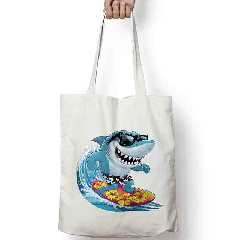 Interesting Sharks Surfing Iro - Iron On Patch ulasan dan harga