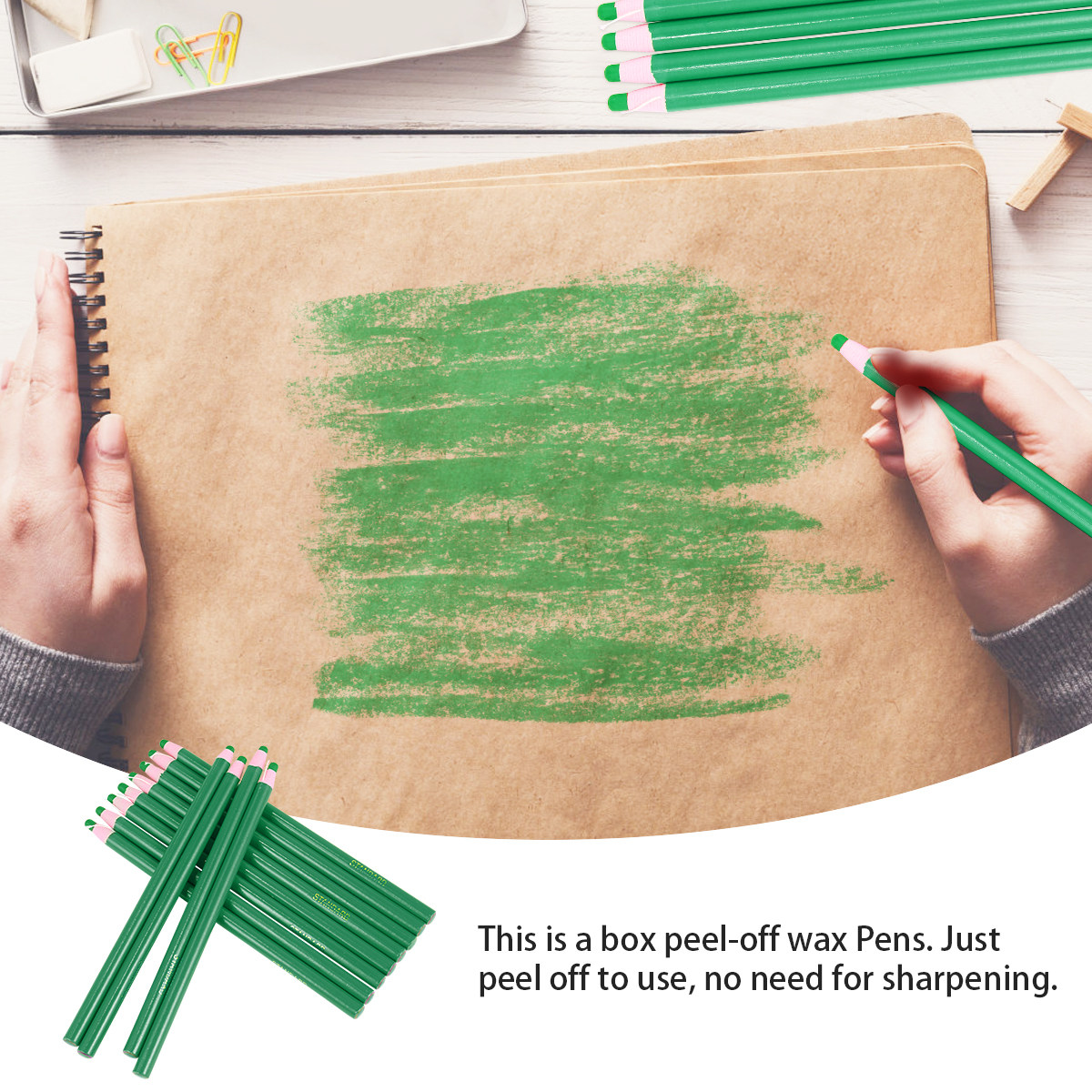 1 Box Peel-Off Grease Pencil S - Sewing Embroidery Fabric ulasan dan harga
