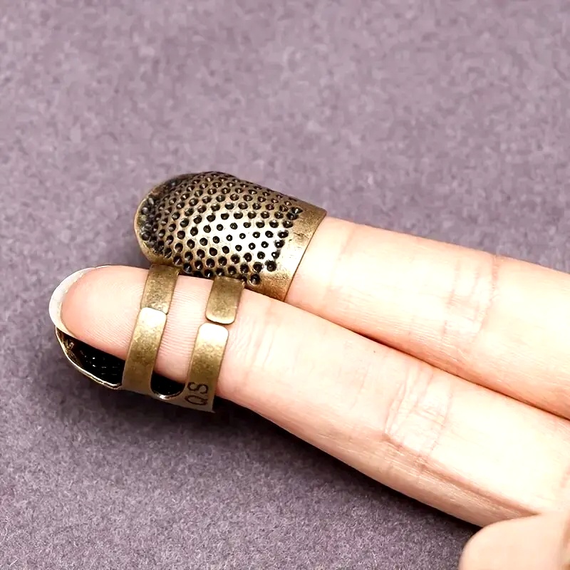 Adjustable Vintage Sewing Thim - Sewing Thimble Metal ulasan dan harga
