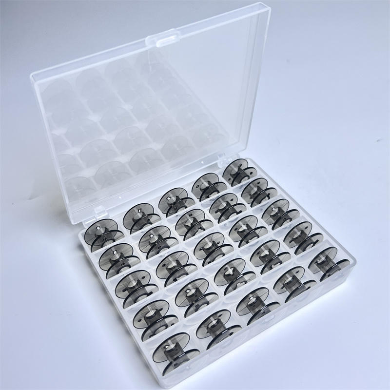 25 Grid Clear Empty Bobbins St - Textile Sewing Machines ulasan dan harga