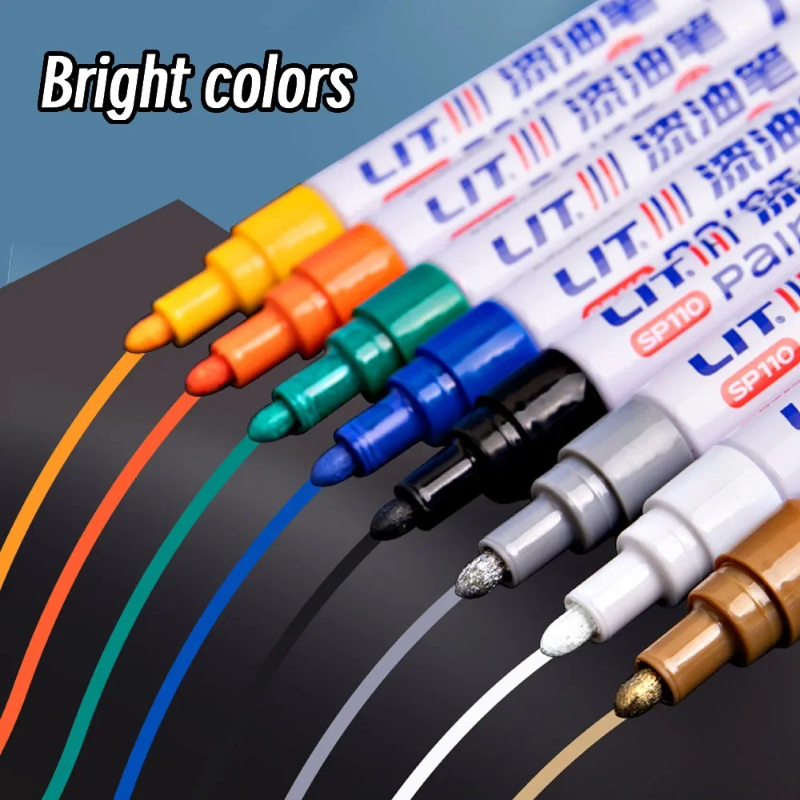 3mm Colorful 12 Colors Permane - Fabric Marking Pen ulasan dan harga
