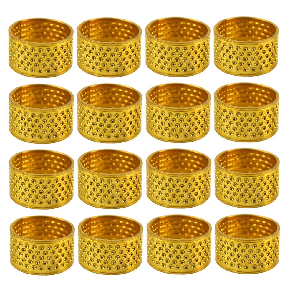 100pcs Metal Thimble Ring Adju - Sewing Thimble Metal ulasan dan harga