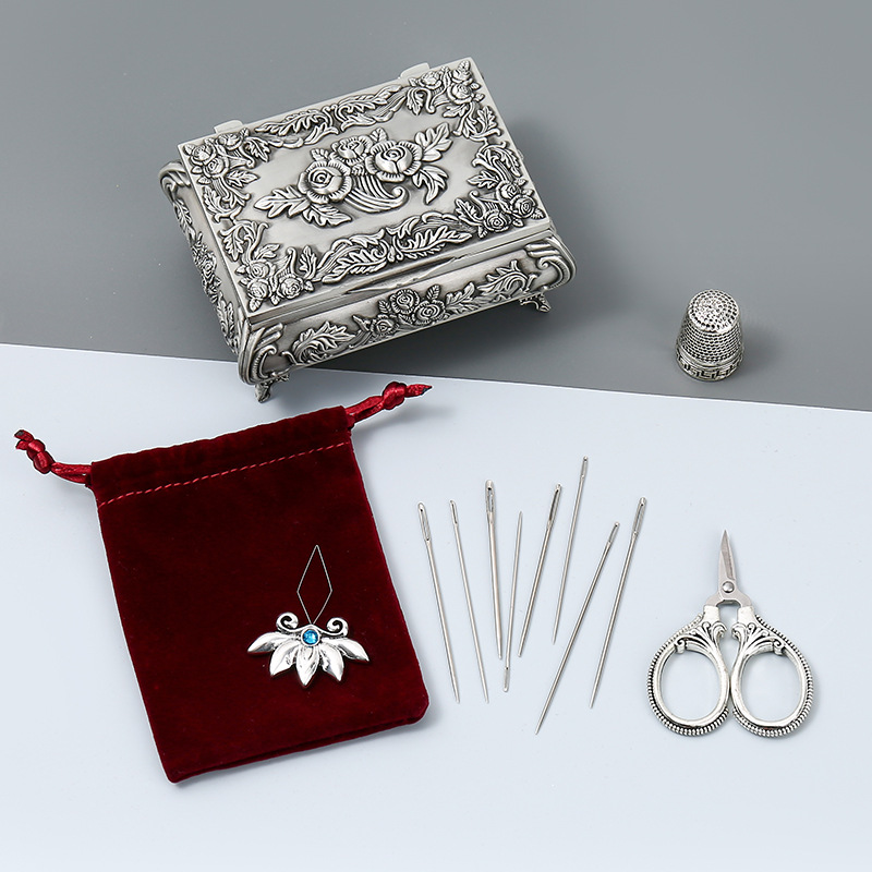 Embroidery Scissors Kits, Stai - Sewing Thimble Metal ulasan dan harga