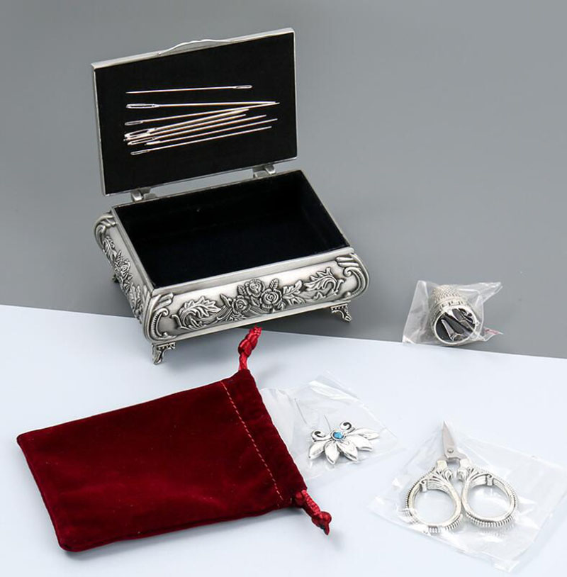 Embroidery Scissors Kits, Stai - Sewing Thimble Metal ulasan dan harga