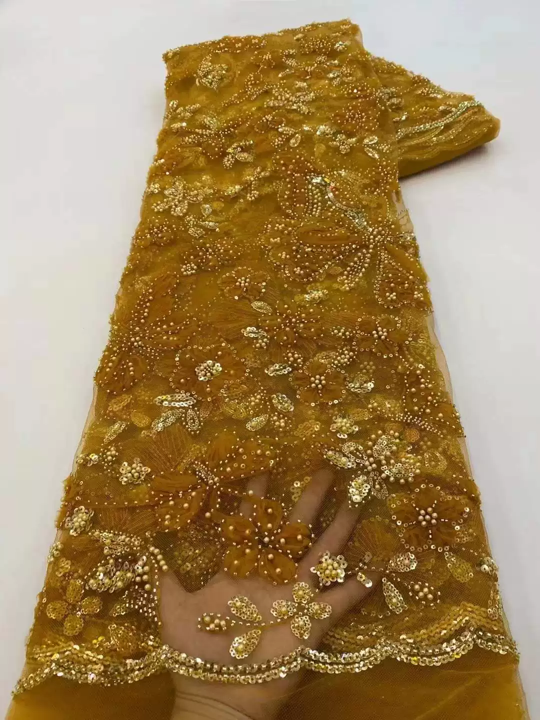 5yard Sequin butterfly embroid - Sewing Embroidery Fabric ulasan dan harga