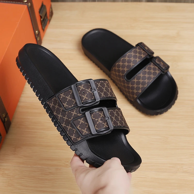 Summer Fashion Men Slippers Co - Sewing Latex ulasan dan harga