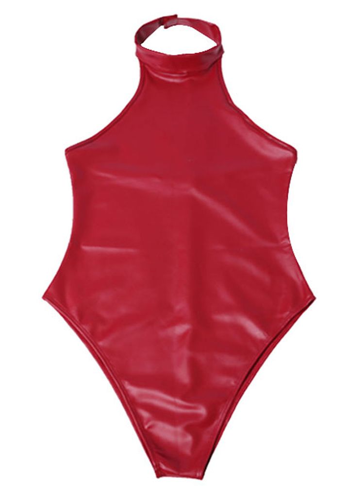 Faux Latex PU Leather Catsuit  - Sewing Latex ulasan dan harga